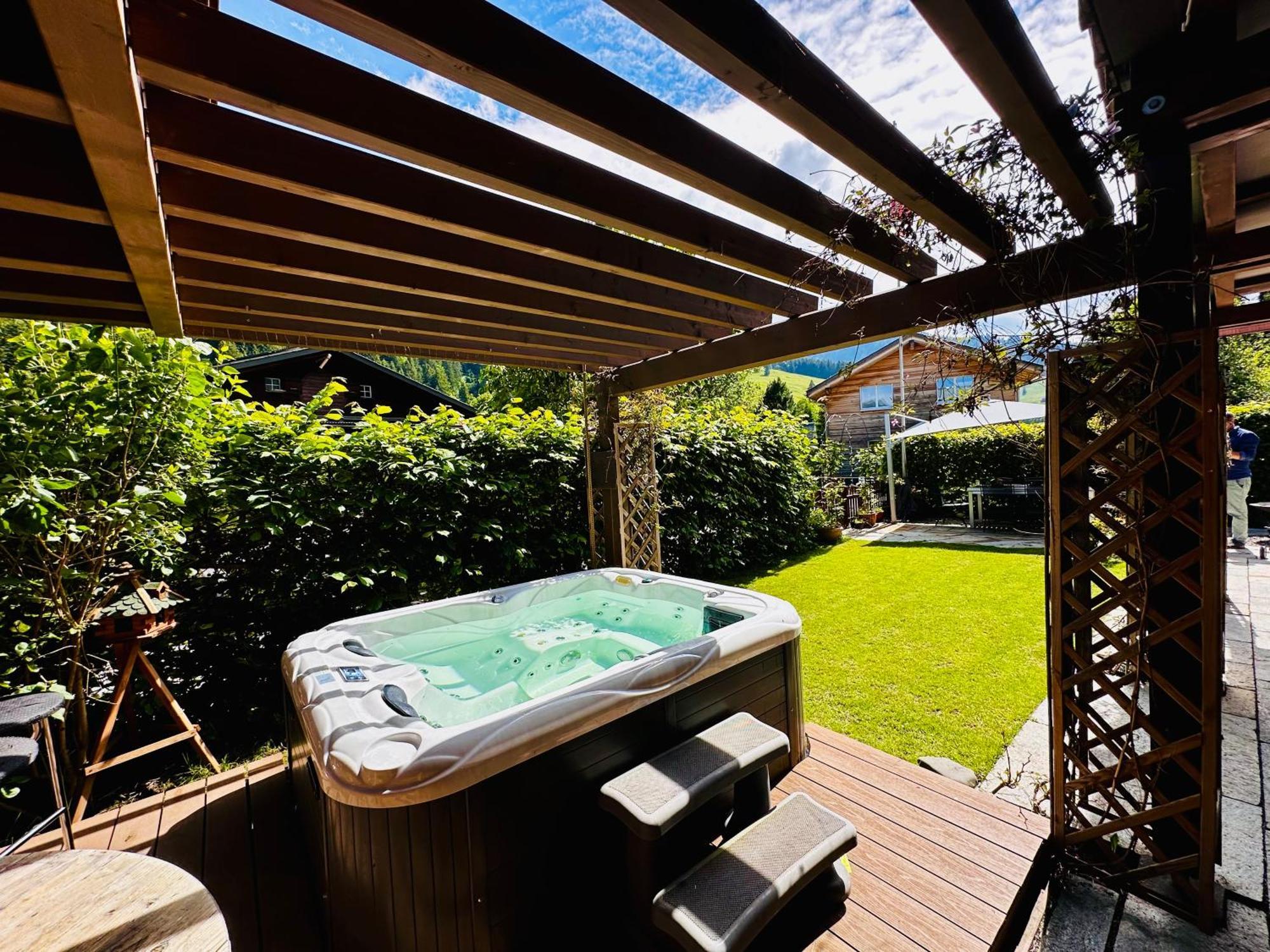 The Swiss Paradise 2 Apartment With Garden, Whirlpool, And Mountain Panorama Wirzweli المظهر الخارجي الصورة